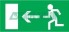 56-0026 ∙ Наклейка эвакуационный знак "Направление к эвакуационному выходу налево"150*300 мм Rexant ∙ кратно 5 шт