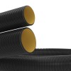 Двустенная труба ПНД гибкая для кабельной канализации д.63мм с протяжкой, SN13, 250Н,  в бухте 50м, цвет черный DKC 121963A
