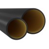 Двустенная труба ПНД жесткая для кабельной канализации д.110мм, SN12, 750Н, 6м, цвет черный DKC 160911A