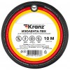 Kranz KR-09-2006 ∙ Изолента ПВХ KRANZ 0.13х15 мм, 10 м, черная (10 шт./уп.)