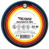 Kranz KR-09-2105 ∙ Изолента ПВХ KRANZ 0.13х15 мм, 25 м, синяя (5 шт./уп.) ∙ кратно 5 рулон