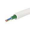 ПЛЛ не содержит галогенов d20мм бел. с кабелем ППГнг(А)-HF 3x2.5кв.мм РЭК "ГОСТ+" бел. (уп.50м) DKC 8S82050HF