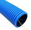 PR15.0170 ∙ Труба гофрированная двустенная ПНД гибкая тип 450 (SN16) с/з синяя d75 мм (50м/уп) Промрукав