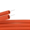 Труба ПНД гибкая гофр. д.32мм, лёгкая с протяжкой, 25м, цвет оранжевый DKC 71932