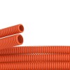 Труба ПНД гибкая гофр. д.32мм, тяжёлая без протяжки, 25м, цвет оранжевый DKC 70532