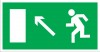 ЗнакПром Знак E06 Направление к эвакуационному выходу налево вверх (Пленка 150х300 мм)